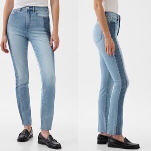 GAP High Rise Patchwork Vintage Slim Jeans NWT 26 / 2R